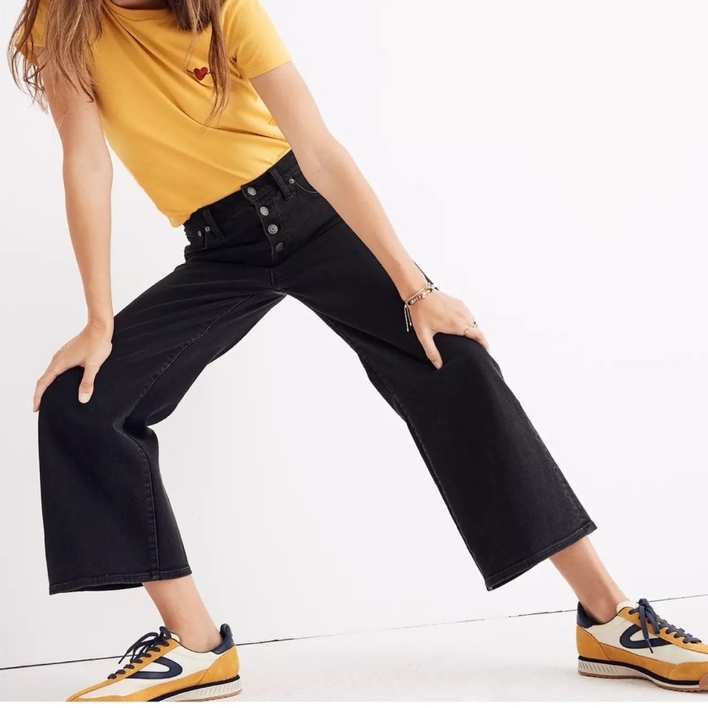 Madewell Wide-Leg  Crop Pant